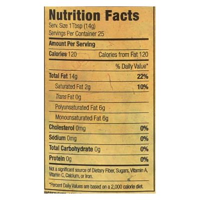 Napa Valley Naturals Organic Toasted Sesame Oil - Case of 12 - 12.7 Fl oz. Image 2