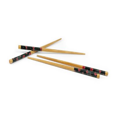 Naruto Shippuden Akatsuki Red Rain Cloud Bamboo Chopsticks  Includes 2 Sets Image 3
