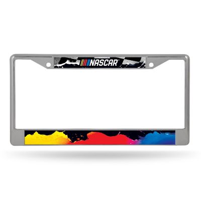 NASCAR Rico Industries Logo  12" x 6" Silver Chrome Frame 12" x 6" Chrome Frame - Car/Truck/SUV Automobile Accessory Image 1