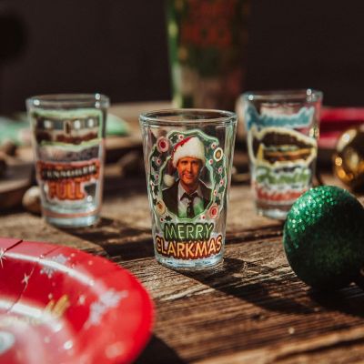 National Lampoon's Christmas Vacation Quotes Mini Shot Glasses  Set of 4 Image 3