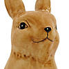 National tree company 11" ceramic bunny with white basket Image 2