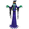 National Tree Company 12 ft Inflatable Halloween  Witch, 4 White LED Lights- UL Image 1