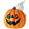 National Tree Company 12 in. Happy Pumpkin and Ghost with LED Light Image 1