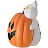 National Tree Company 12 in. Happy Pumpkin and Ghost with LED Light Image 3