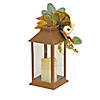 National Tree Company 13 in. Sunflower and Eucalyptus Decorated Harvest Lantern Image 3