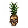 National Tree Company 14 in. Halloween Pineapple Skull Tabletop D&#233;cor Image 1