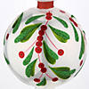 National Tree Company 15" Holly Leaves Glass Christmas Tree Topper Image 2