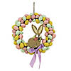 National tree company 16" egg wreath with bunny center Image 1