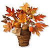 National Tree Company 16 in. Maple Leaf Wall Basket Image 1
