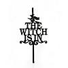 National Tree Company 18 in. Halloween "The Witch Is In" Wreath Hanger Image 1