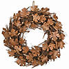 National Tree Company 18 in. Harvest Brown Maple Leaves Wreath Image 1