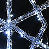 National Tree Company 20" & 24" Hexagon Ice Crystal Snowflake Pair with LED Lights Image 2