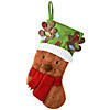 National Tree Company 20" Be Merry Collection Novelty Teddy Bear Stocking Image 1
