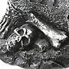 National Tree Company 20 in. Silver Skeleton and Gravestone Image 2