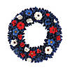 National tree company 20" red, white and blue floral wreath Image 1