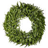 National Tree Company 24" Artificial Arborvitae Christmas Wreath, Rustic Style D&#233;cor Image 1