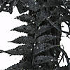National Tree Company 24 in. Halloween Black Fern and Bats Wreath Image 3