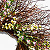 National Tree Company 24" Spring Light Pink & Cream Forsythia Wreath with Twigs Image 2