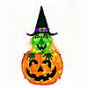 National Tree Company 28 in. Pre-Lit Pumpkin and Witch Image 1