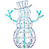 National Tree Company 48" Pre Lit Iridescent Snowman Decoration, Cool White LED Lights, Plug In, Christmas Collection Image 1