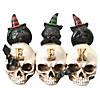 National Tree Company 5 in. EEK Skulls with Black Cats Image 1