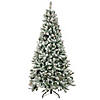 National Tree Company 6.5 ft. Artificial Snowy Mixed Pine Christmas Tree, Pre-Lit with Multi Incandescent Lights, Plug In Image 1