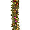 National Tree Company 6 ft. Kaleidoscope Garland with Battery Operated Warm White LED Lights Image 1