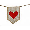 National Tree Company 6 ft. Valentine Garland with Red Hearts Image 2
