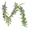 National tree company 60" flowering blue eggs easter garland Image 1
