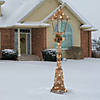 National Tree Company 60" Pre Lit Champagne Vine Lamppost Decoration, Clear Lights, Plug In, Christmas Collection Image 1