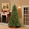National Tree Company 7.5 ft. Pre-Lit Artificial Christmas Tree, Peyton Spruce, Green, White Lights, Includes Stand Image 1