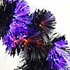 National Tree Company 9 ft. Black Fiber Optic Garland with Purple and Orange Lights Image 1