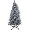 National Tree Company 9 ft. Pre-Lit Christmas Matte Silver Metallic Tree Image 1