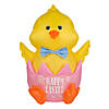 National Tree Company Airdorable Airblown 20" "Happy Easter" Chick- Pack 1/12- BAT/USB (Batteries not included) Image 1