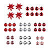 National Tree Company First Traditions&#8482; 2" Red Xmas Ball Set, Shatterproof Bauble Ornaments Set-40 Balls & 4 Flowers Image 3