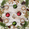 National Tree Company, First Traditions - 4" Gold Xmas Ball Decor Set-Set of 9 Image 1
