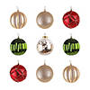 National Tree Company, First Traditions - 4" Gold Xmas Ball Decor Set-Set of 9 Image 3