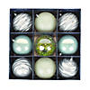 National Tree Company, First Traditions - 4" Mint Xmas Ball Decor Set-Set of 9 Image 1