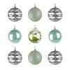 National Tree Company, First Traditions - 4" Mint Xmas Ball Decor Set-Set of 9 Image 3