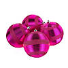 National Tree Company First Traditions&#8482; 4 Piece Shatterproof Swirling Pink Ornaments Image 3