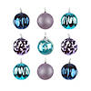 National Tree Company, First Traditions - 4" Purple Xmas Ball Decor Set-Set of 9 Image 3