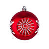 National Tree Company First Traditions&#8482; 6 Piece Shatterproof Snowflake Red Ornaments Image 3