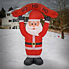 National Tree Company First Traditions - 7' Red Inflatable Blow Up Santa with 3 Warm White LED Lights Image 1