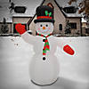 National Tree Company First Traditions - 8' Inflatable Blow Up Snowman with 3 Warm White LED Lights Image 1