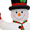 National Tree Company First Traditions - 8' Inflatable Blow Up Snowman with 3 Warm White LED Lights Image 2