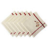 Natural Embroidered Fall Leaves  Bordered Napkin (Set Of 6) Image 2