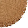 Natural Fringe Woven Polyester Round Placemat (Set Of 6) Image 2