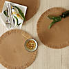 Natural Fringe Woven Polyester Round Placemat (Set Of 6) Image 4