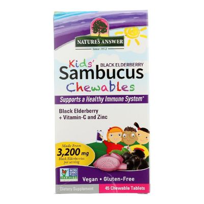 Nature's Answer - Sambucus Chews Kids - 1 Each-45 CT Image 1
