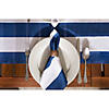 Nautical Blue Cabana Stripe Print Outdoor Napkin (Set Of 6) Image 2